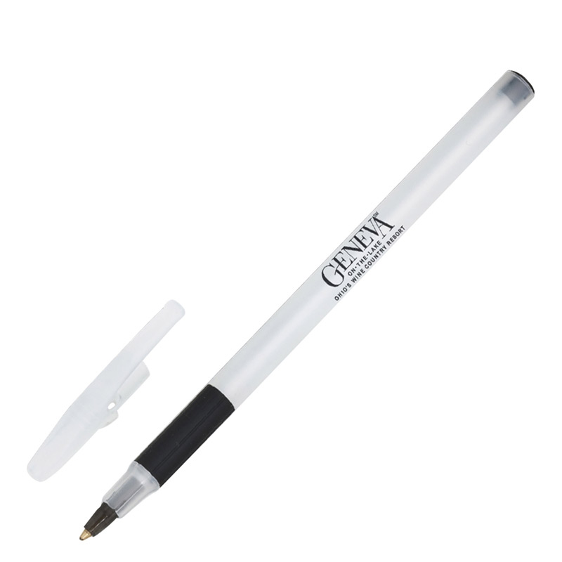 The Grip Stick Pen w/ Frosted Clear Barrel