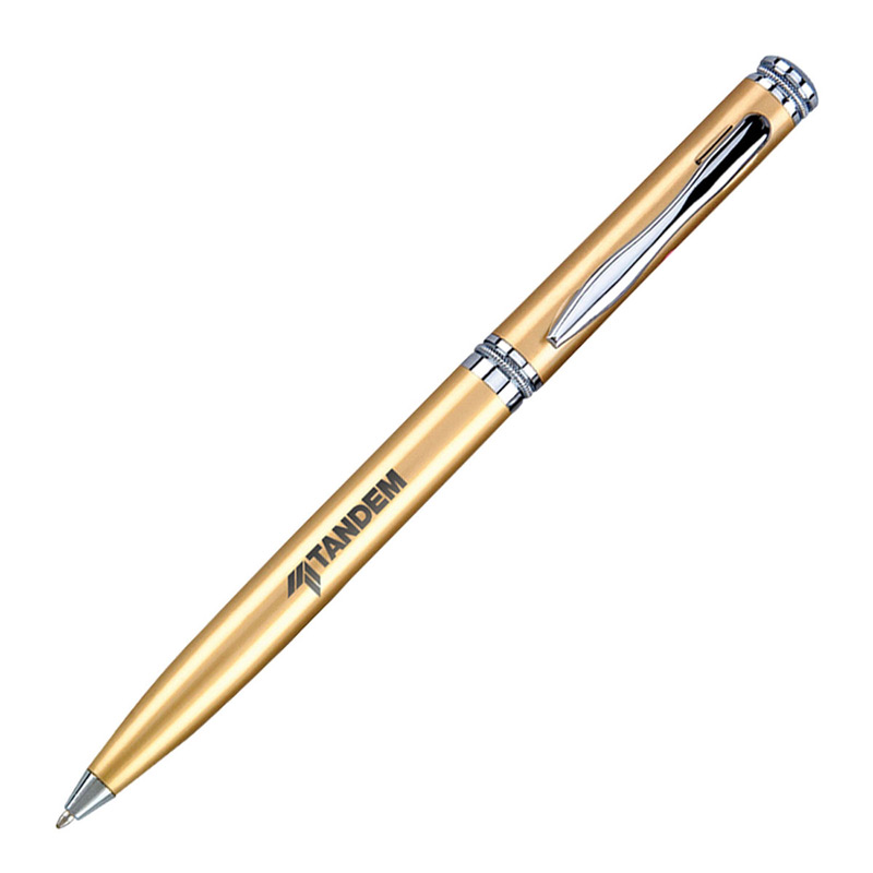 Metal Collection Twist Action Ballpoint Pen w/ Solid Brass Barrel