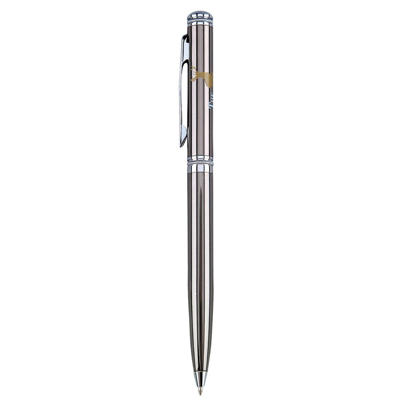 Metal Collection Twist Action Ballpoint Pen w/ Solid Brass Barrel & Chrome