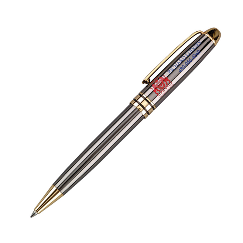 Metal Collection Twist Action Ball Point Pen w/ Heavy Brass Barrel