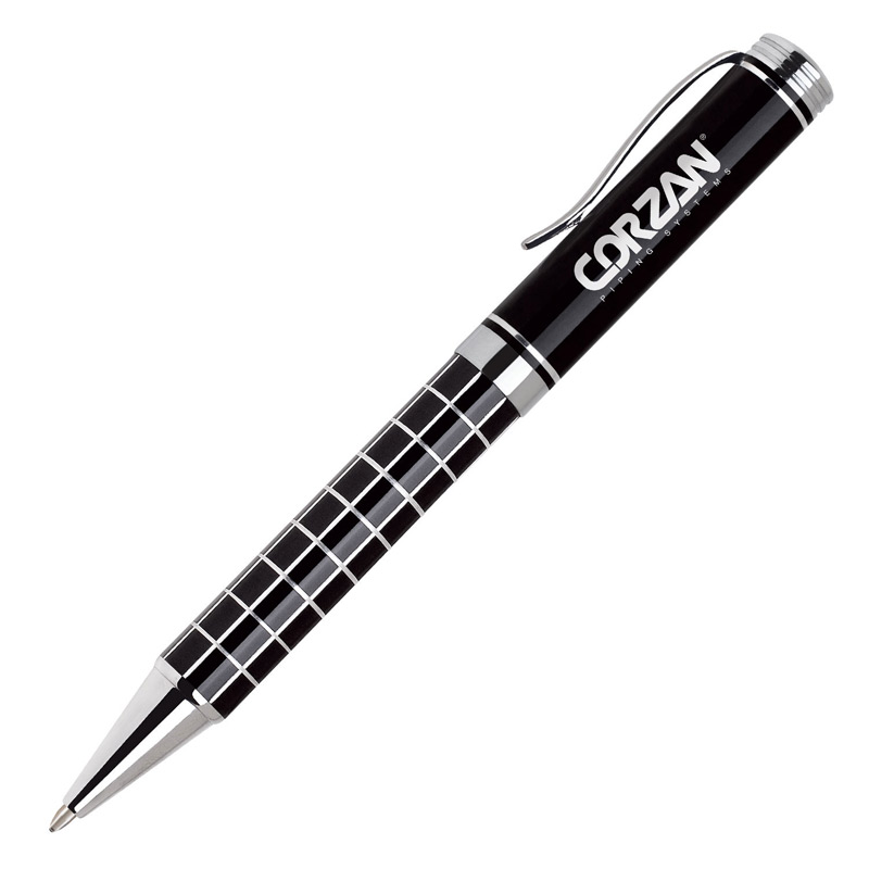 Metal Collection Twist Action Ballpoint Pen w/ Sleek Chrome Accent