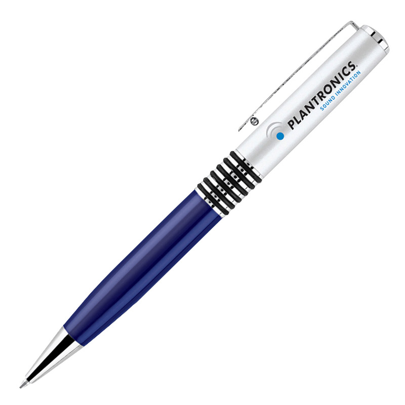 Metal Collection Twist Action Ballpoint Pen w/ Translucent Barrel