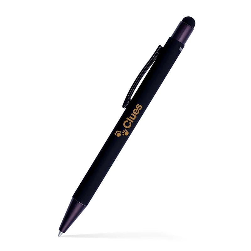 Fleetwood Stylus Satin Soft Touch Gel Click Pen (Recycled Aluminum)