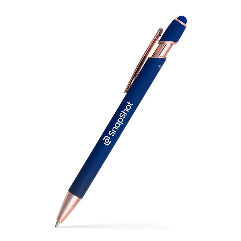 Lexi Stylus Satin Soft Touch Gel Click Pen - Rose Gold (Recycled Aluminum)