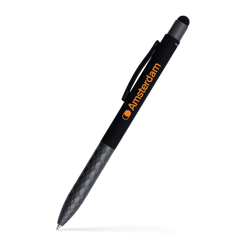 Fleetwood Stylus Satin Soft Touch Gel Click Pen (Recycled Aluminum)