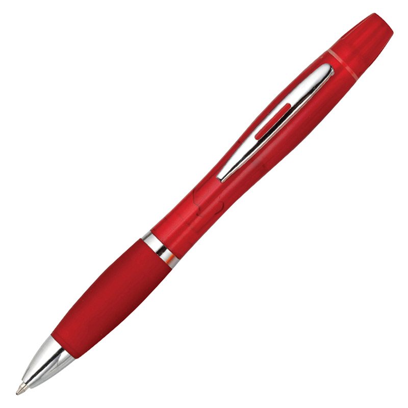 Translucent Barrel Pen / Highlighter Combo