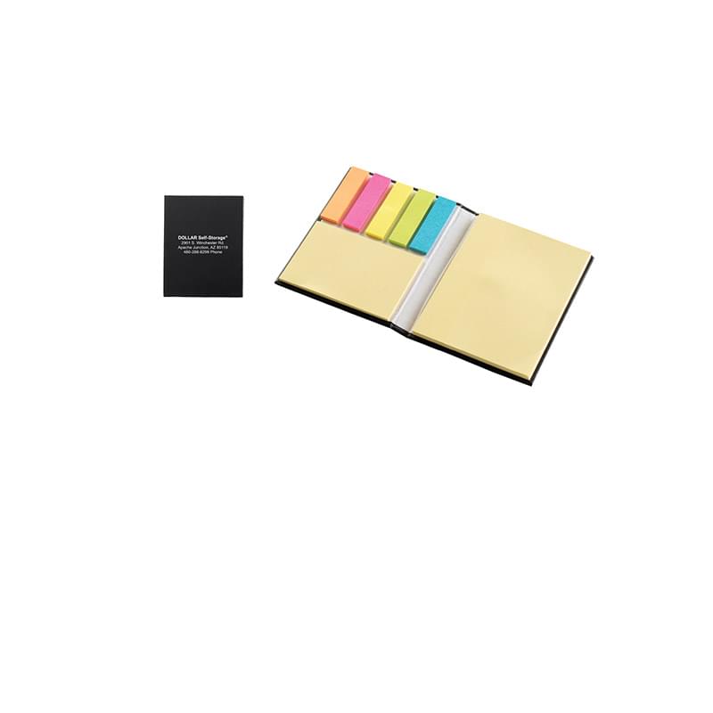 Ultra Notes Black Finish Cardboard Cover Padfolio