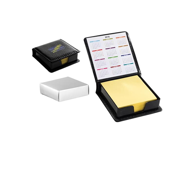 Ultra Notes PVC Black Cover w/ Yellow Sticky Notes
