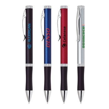 Metal Collection Twist Action Ball Point Pen w/ Comfortable Grip