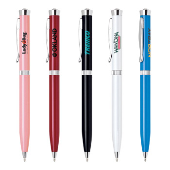 Metal Collection Aluminum Twist Action Ballpoint Pen w/ Slim Body
