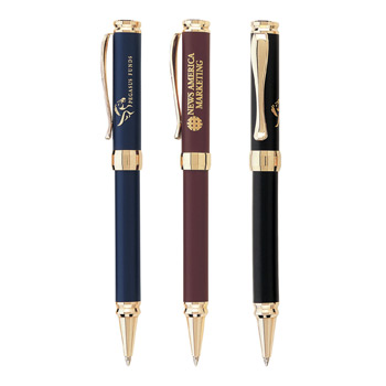 Metal Collection Retractable Ballpoint Pen w/ Matte Lacquer Finish