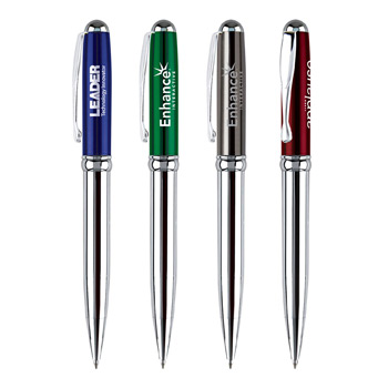 Metal Collection Twist Action Brass Pen w/ Metallic Color Finish