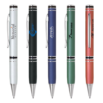 Twist Action Aluminum Ballpoint Pen w/ Bold Color Matte