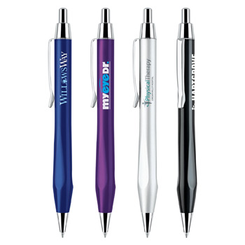 Metal Collection Click Action Brass Ballpoint w/ Triangular Grip