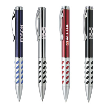 Metal Collection Twist Action Solid Brass Ballpoint Pen w/Metal Color Cap